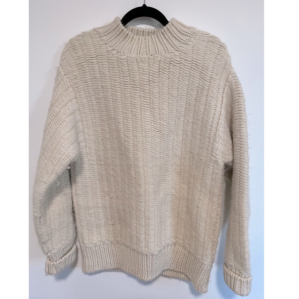 TRA MAD RKE - Cream Knit Sweater